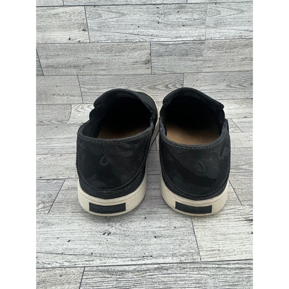 Olukai Pehuea Pa I‎ Women's Black Camo Slip On Sneakers Shoes US W9.5 EUR 39.5 - Picture 9 of 11